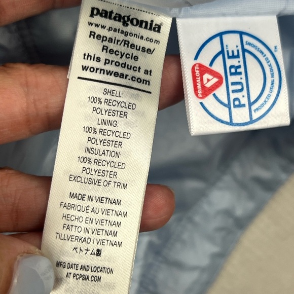 Patagonia NWT Nano Puff Jacket Women’s Size XXL 2XL Chilled Blue - Picture 11 of 13